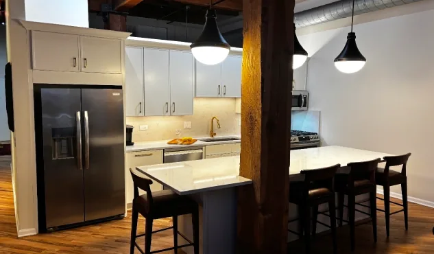 Loft remodel + quartz