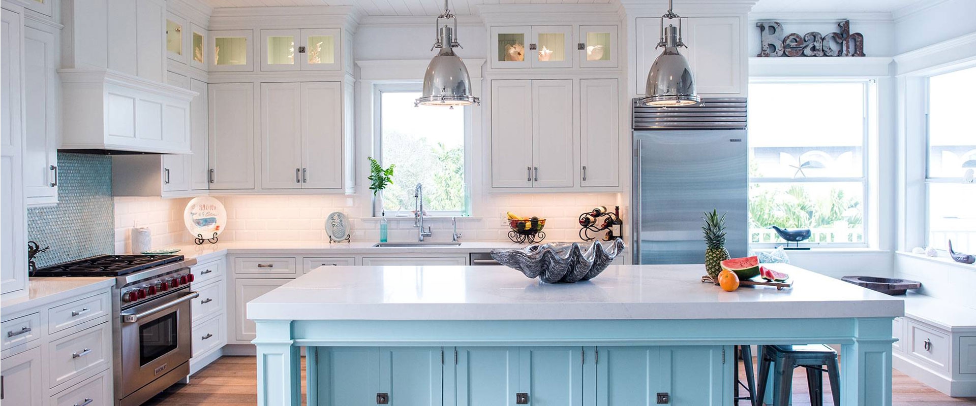 Gothic-style built-in cabinetry
