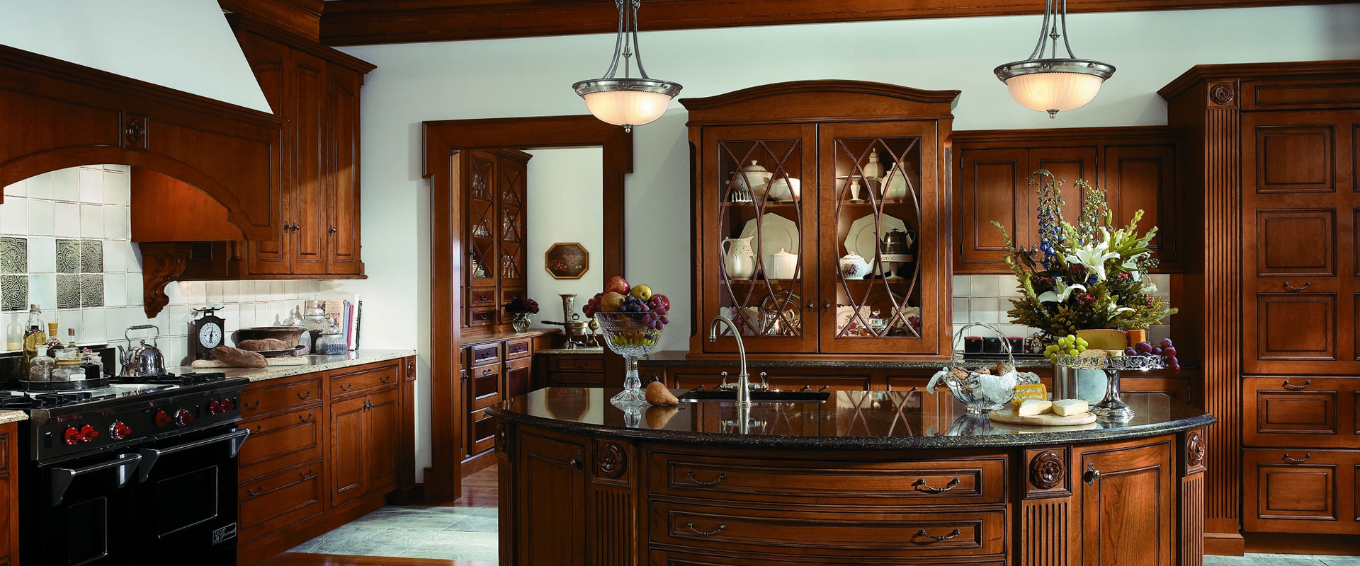 Traditional cherry + granite